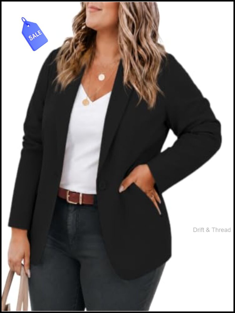 Plus Size Casual Blazer Lapel Long Sleeve Suit Jacket Business